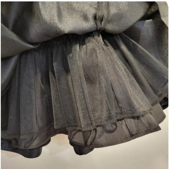 Jessica Simpson Sleeveless Shine Woven Bow Dress in Black Size 6 - Picture 6 of 6